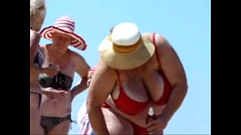 russian plumper mature good-sized baps on beach.
