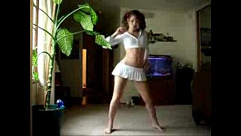 marvelous fledgling butt dance in microskirt.