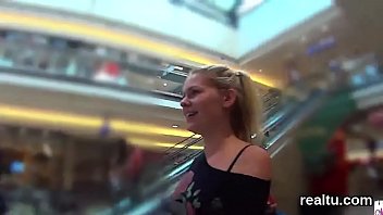exquisite czech damsel gets taunted in the shopping.